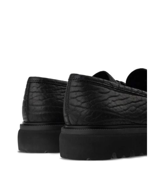 Ferragamo Black Moccasin With Gancini Ornament for men