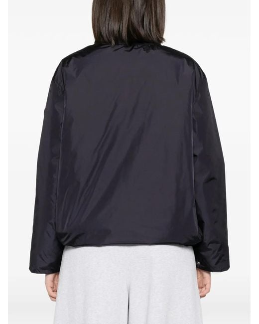 Save The Duck Blue Aisha Drawstring-Hem Bomber Jacket