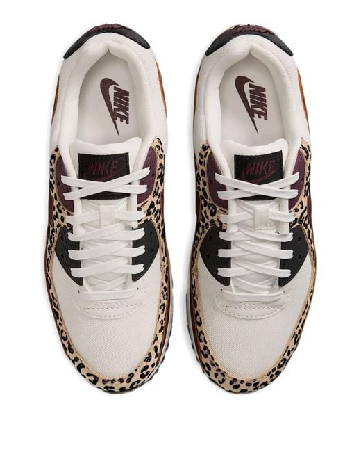Nike Brown Air Max 90 Leopard-Print Sneakers