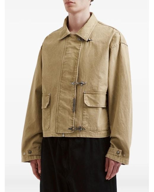 FIVE CM Natural Flap-Pocket Hook Jacket for men