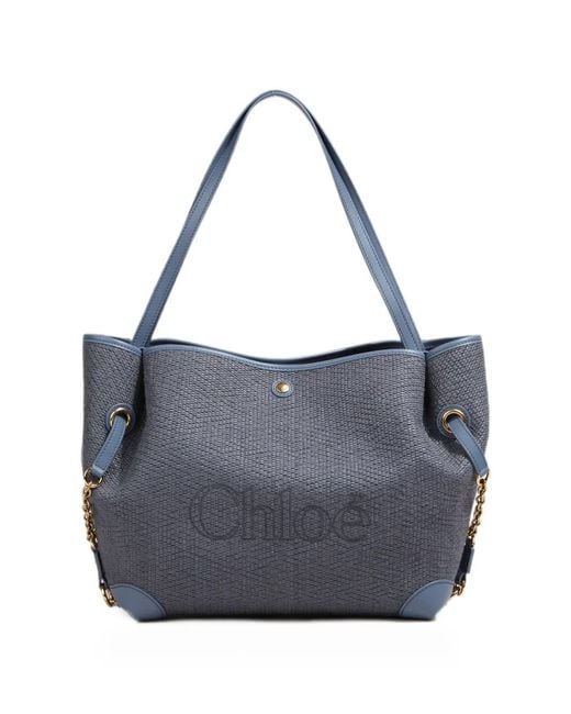 Chloé Blue Clover Double Carry Bag