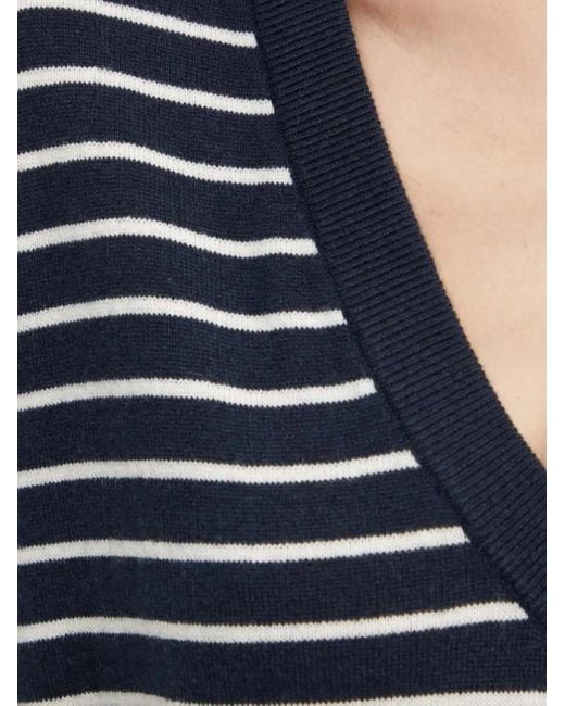 Maglione Con Scollo A V di Boss in Blue
