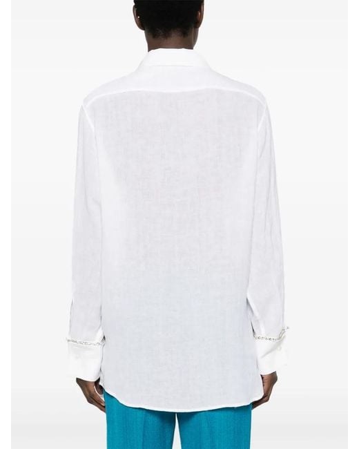 N°21 White Gem-Detailed Tunic