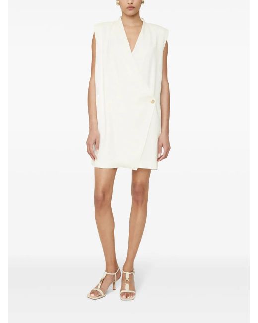 Anine Bing White Kiera 50Mm Square-Toe Sandals