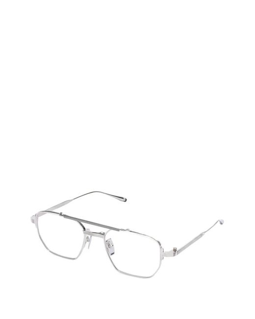 Akoni White Proteus Rx Double-Bridge Glasses