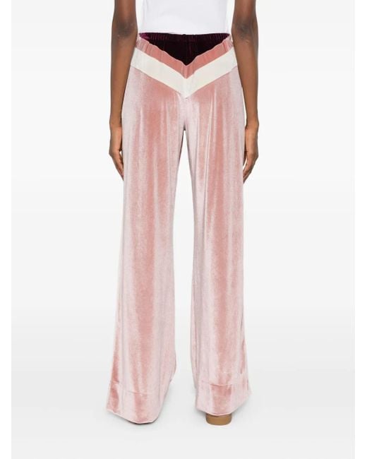 Palm Angels Pink Wide Trousers