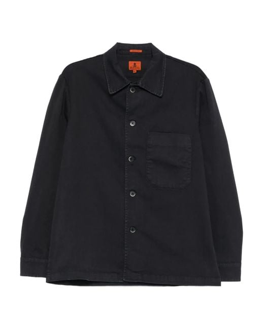 Barena Black Button-Fastening Pocket Shirt Jacket for men