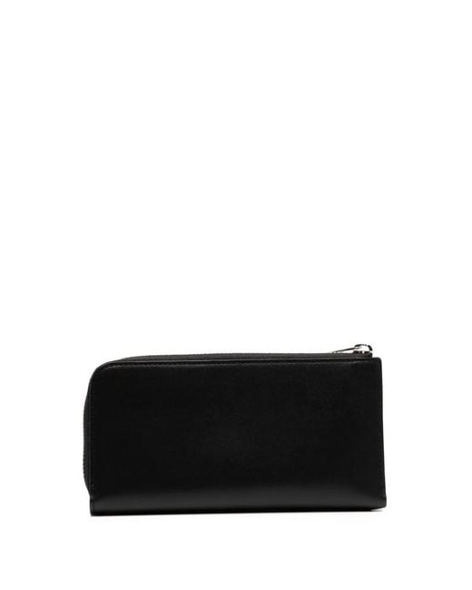 Agnes B. Black Bi-Fold Leather Card Case