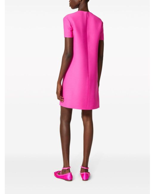 Vestido corto Crepe Couture Valentino Garavani de color Pink