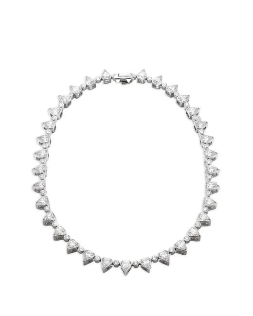 Di Volpe White Lo Scudo Sapphire Necklace