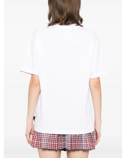 A Bathing Ape White Graphic-Print T-Shirt