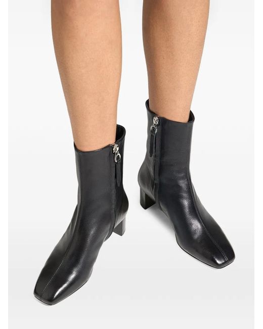 Aeyde Black Millie Square-Toe Boots