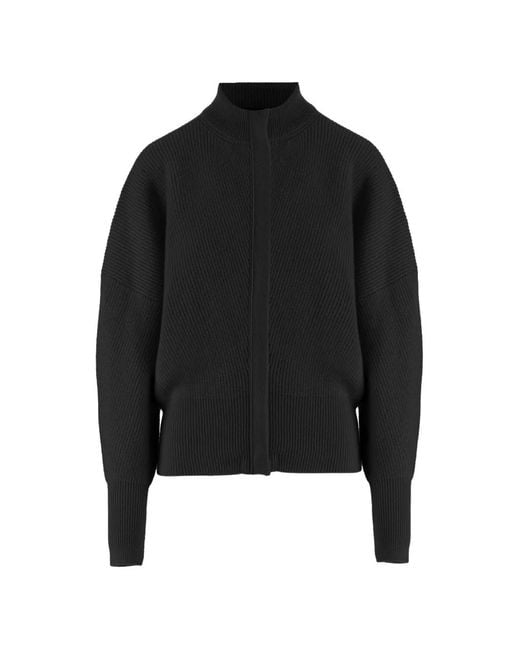 Sa Su Phi Black Ribbed Cashmere Cardigan