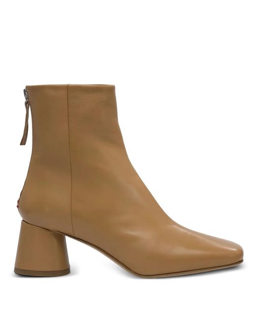 Halmanera Brown Cala 72 Square-Toe Boots