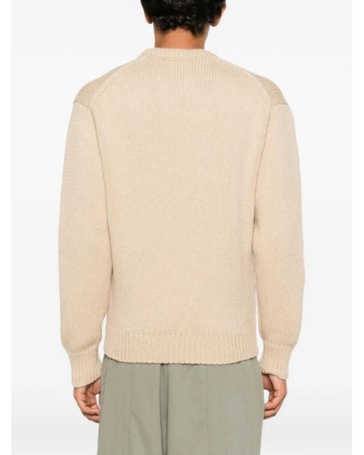 Malo Natural Crew-Neck Sweater for men