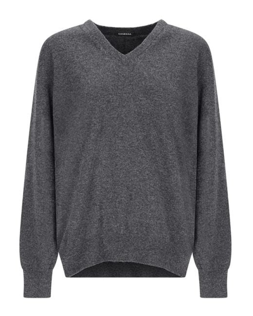 Canessa Gray Pullover mit V-Ausschnitt