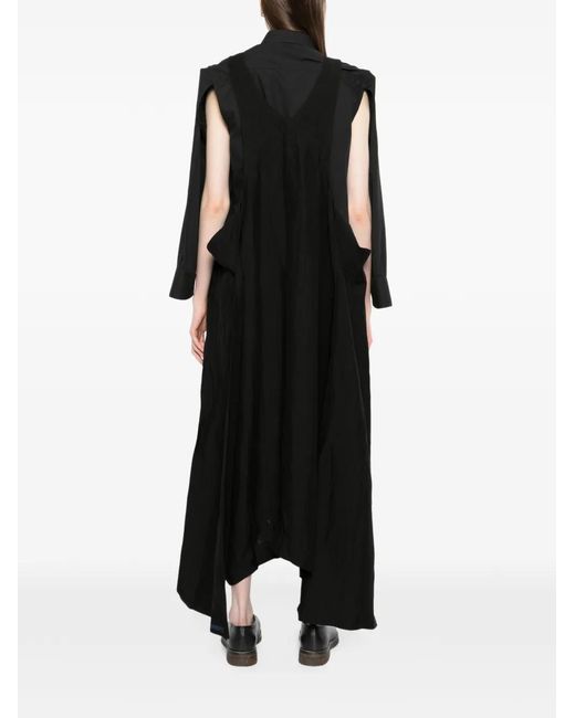 Yohji Yamamoto Black Ribbon Back Dress