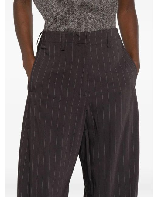 Magda Butrym Gray Pinstripe Pants