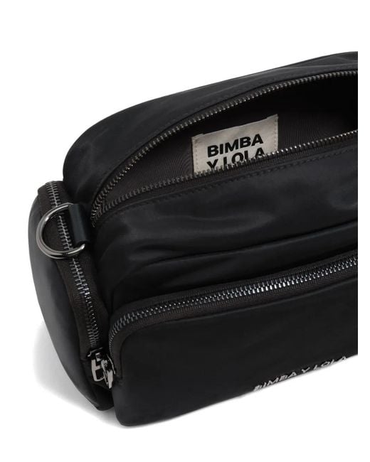 Bimba Y Lola Black Small Pocket Cross Body Bag