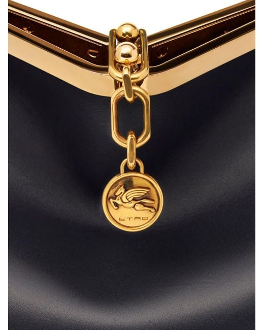 Etro Medium Vela レザーショルダーバッグ Blue