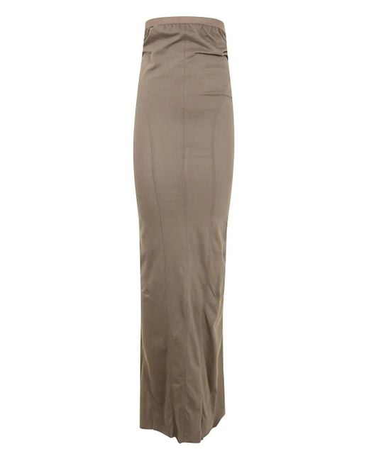 【関税＆送料込み】Rick Owens Jersey Lido Skirt Rick Owens Jersey Lido Skirt in Natural | Lyst