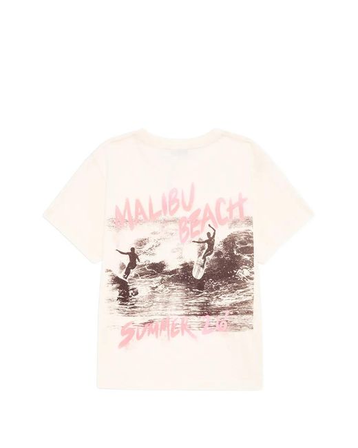 Anine Bing White T-Shirt Shelley À Imprimé Graphique