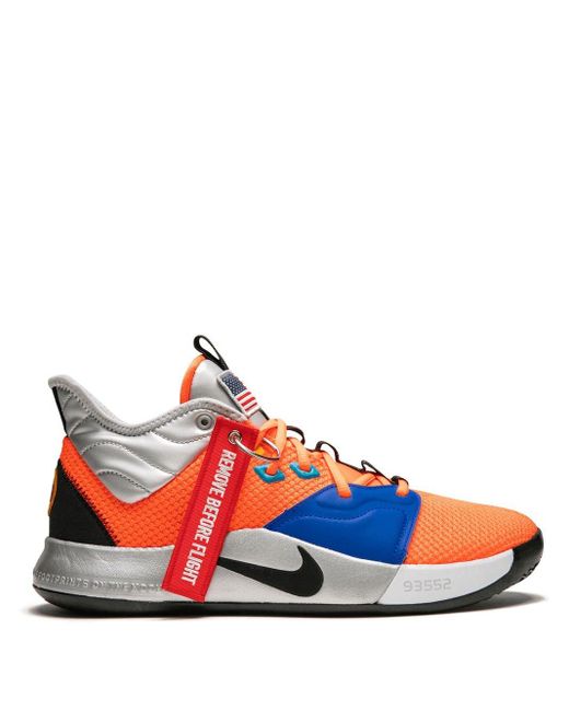 Nike Orange Pg 3 'nasa' Shoes