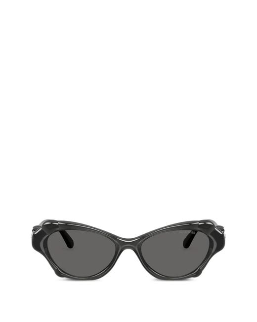Swarovski Gray Cat-Eye Sunglasses