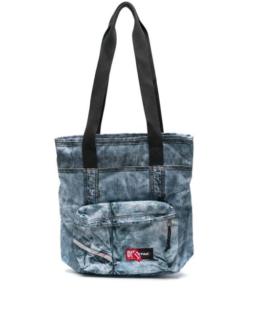 Eastpak X Diesel デニム ハンドバッグ ブルー | Lyst