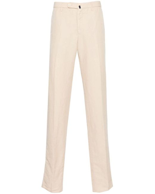 Incotex Natural 39 Linen-blend Chino Trousers for men