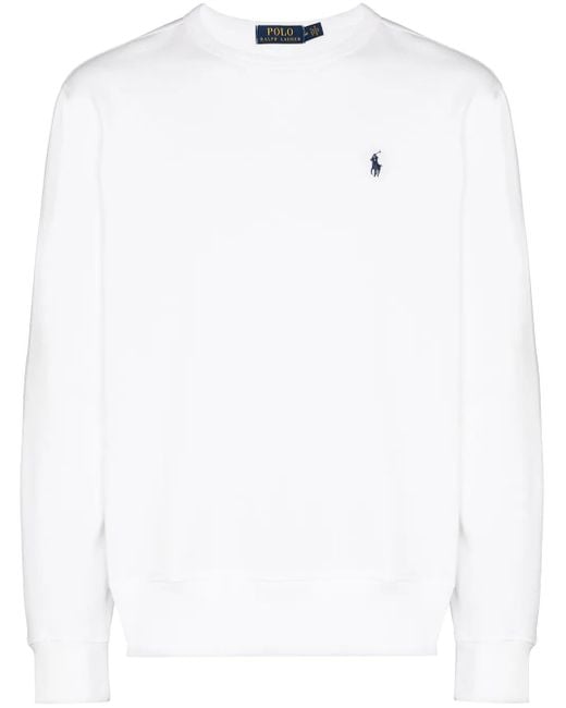 Polo Ralph Lauren White Sweatshirt With Logo for men
