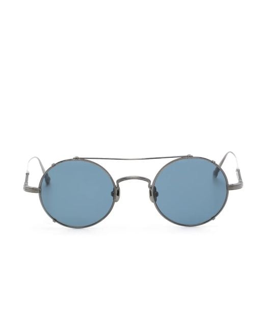 Matsuda Blue Round-Frame Sunglasses
