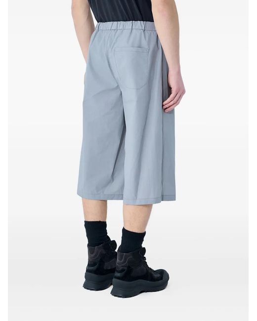 Rier Blue Elasticated-Waistband Shorts for men