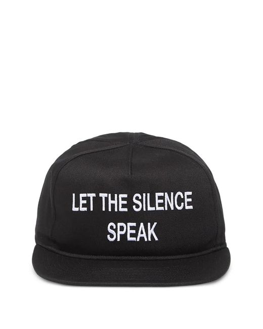 HELIOT EMIL Black Tacito Five-Panel Cap