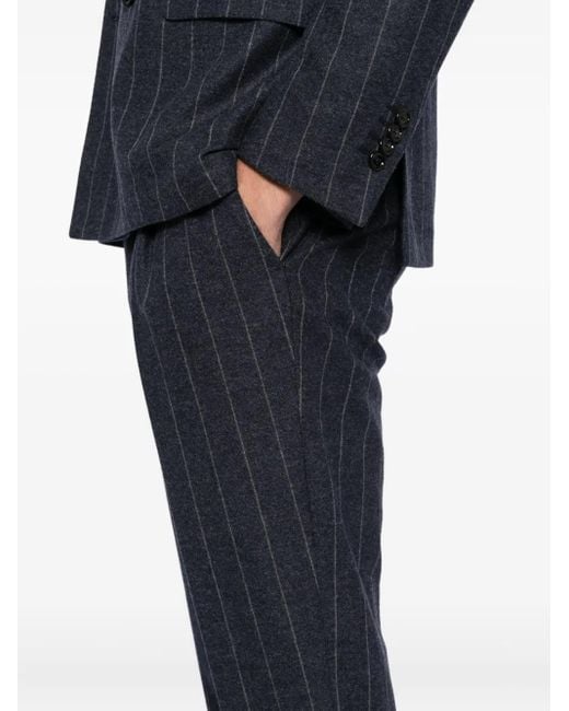 Lardini Doppelreihiger Anzug mit Streifen in Blue für Herren
