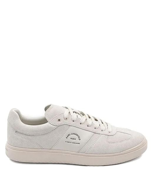 Karl Lagerfeld White Leather Sneakers for men
