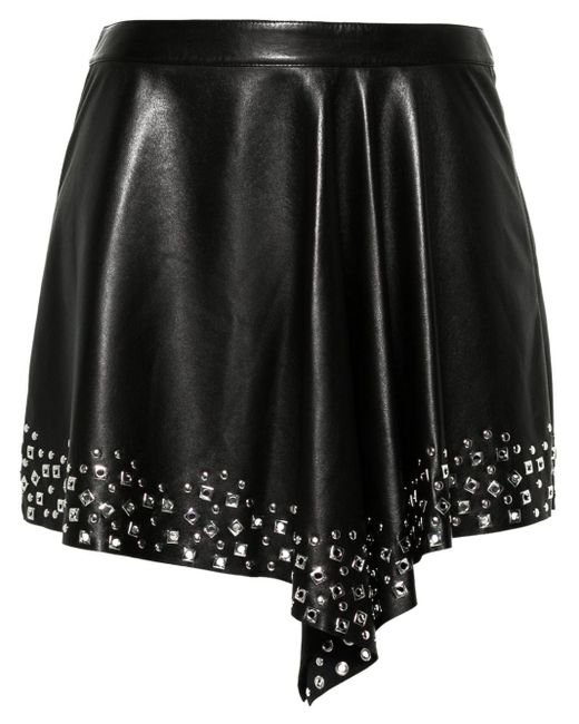 Isabel Marant Black Furcy Leather Mini Skirt