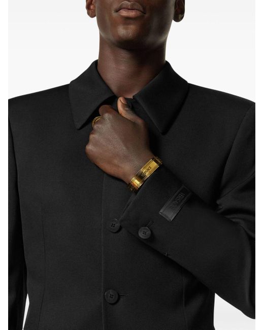 Blazer con botones Versace de hombre de color Black