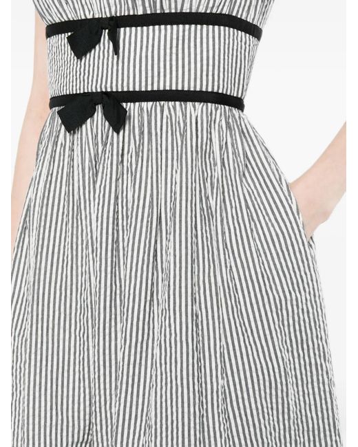 Cynthia Rowley Gray Clara Seersucker Dress