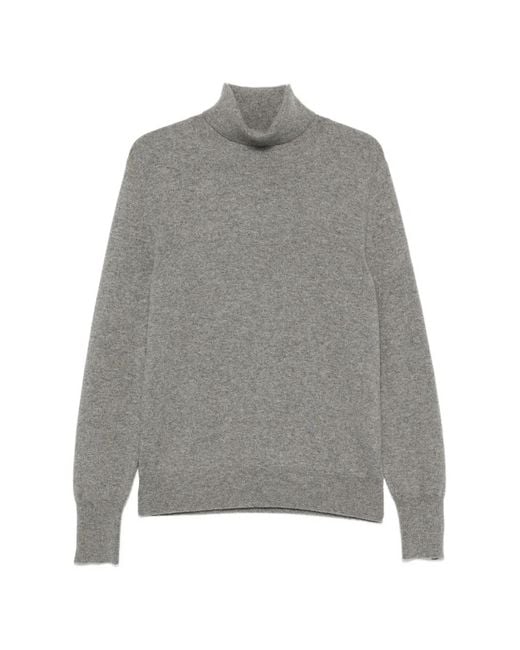 Bompard Gray Turtleneck Sweater for men