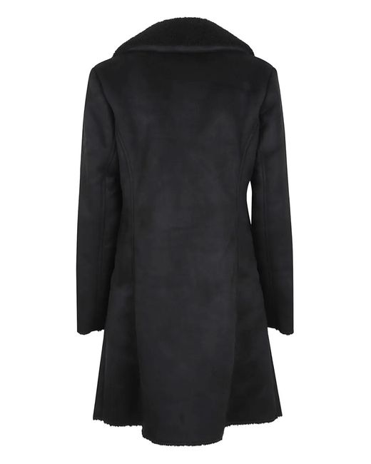 Ralph Lauren Black Button-Fastening Coat