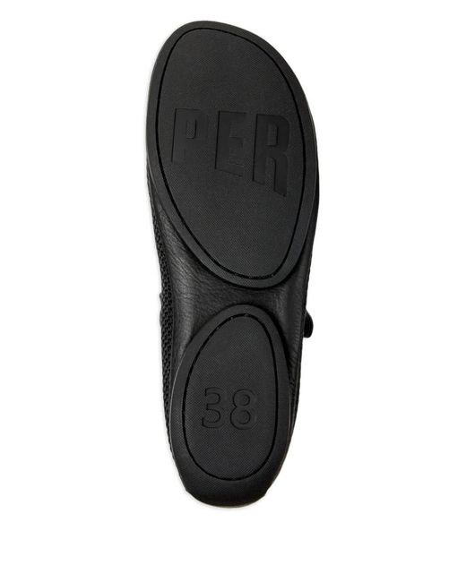 Camper Black Nina Strap Ballerinas