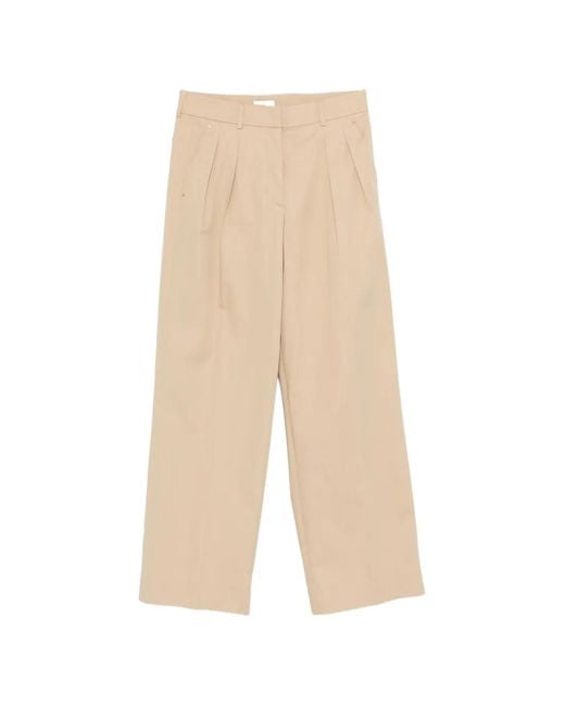 Moncler White Pleated Trousers