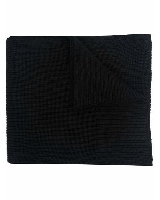 Maison Margiela Black Oversized Knitted Scarf for men