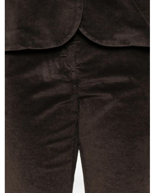 19.61 MILANO Black Velvet Trousers