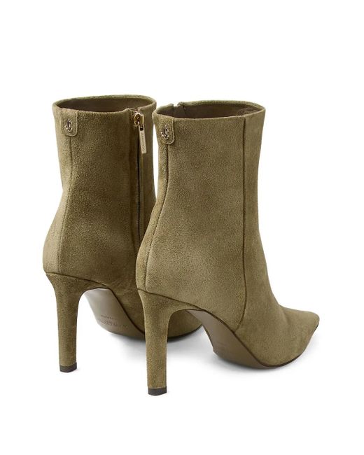 Botines Frankie con tacón de 85 mm Jimmy Choo de color Green