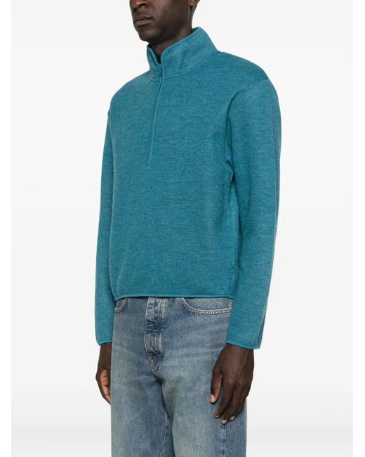 sunflower Blue Half-Zip Sweatshirt for men