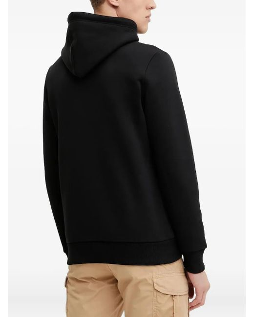 Peak Performance Black Hooded Logo Sweater for men