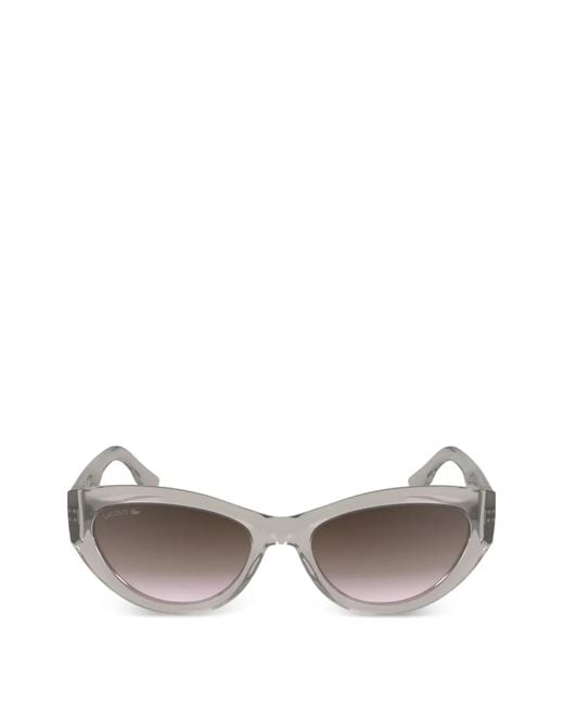 Lacoste Gray Cat-Eye Full-Rim Sunglasses