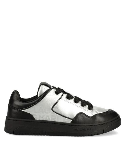 メンズ Karl Lagerfeld ロゴ スニーカー Black